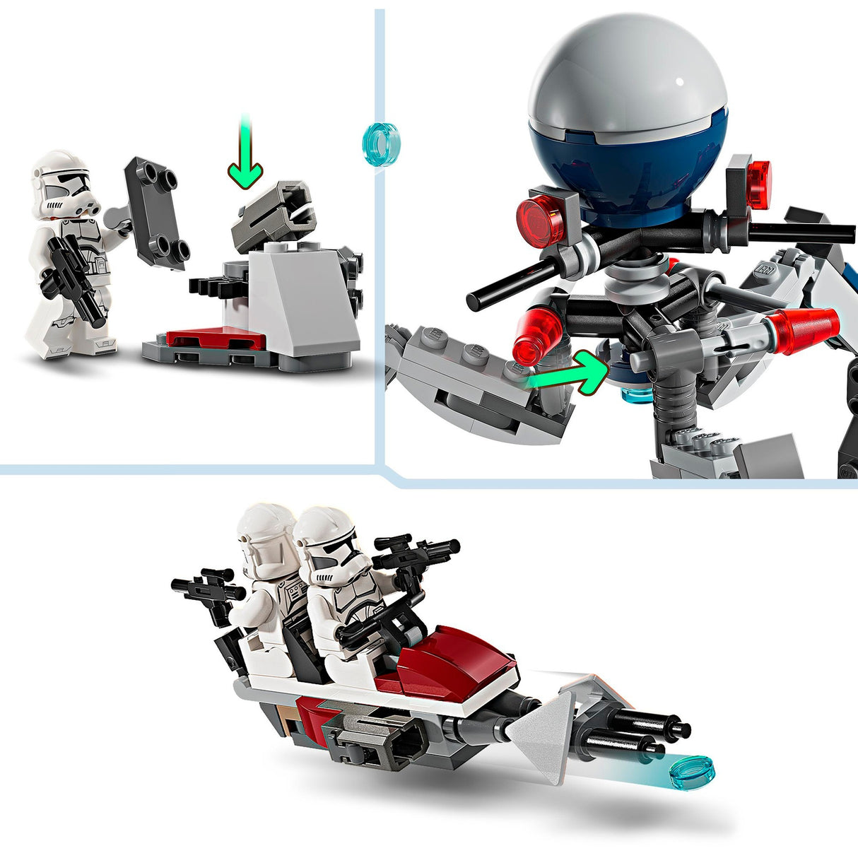 Lego star wars clone trooper™ battle droid™ kamppakke - 75372