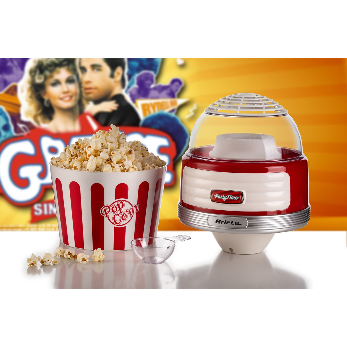 Ariete Party Time Pop Corn XL Machine 2957 00 popcornmaskine (rød hvid)