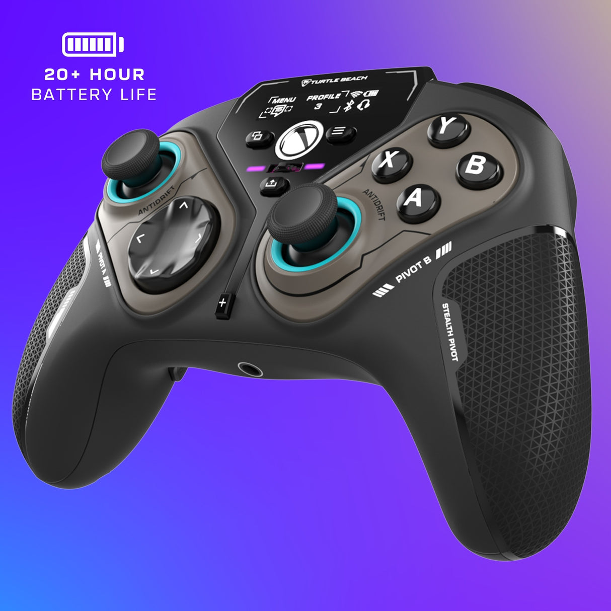 Turtle Beach Stealth Pivot trådløs smart controller (sort, 2,4 GHz Bluetooth USB, pc, Xbox, Android)