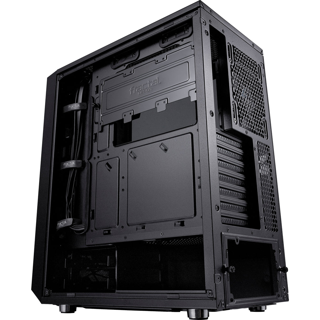Fractal design meshify c midi tårnhus (sort | 2x USB-A | hærdet glas)