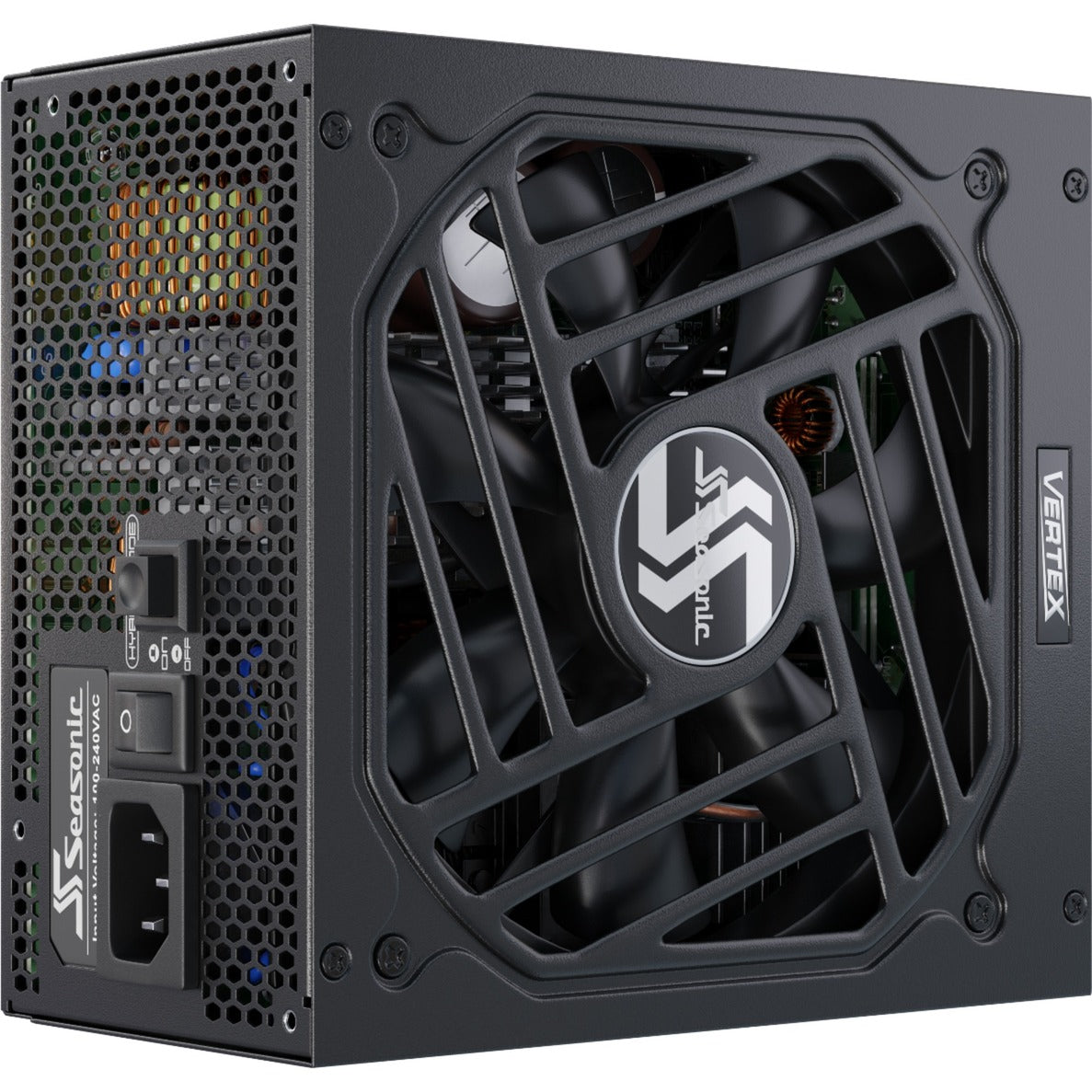 Seasonic vertex gx-1200 modulær 1200 watt strømforsyning (sort, 1x 12v-2x6, 3x pcie)