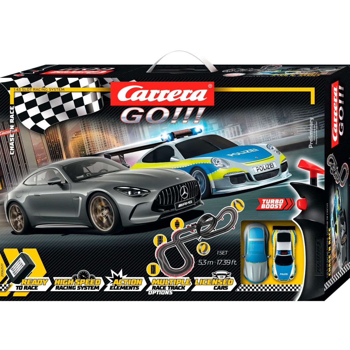 Carrera gå!!! street justice showdown racerbane (skala 1:43)
