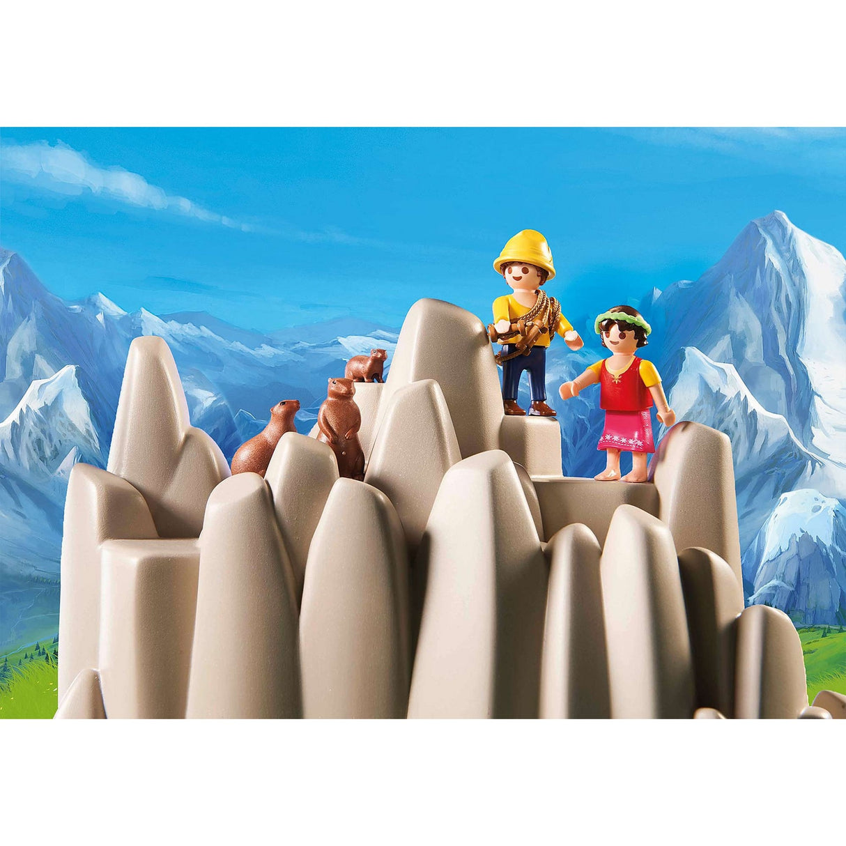 Playmobil Heidi - Heidi, Peter og Clara ved Crystal Lake byggelegetøj (70254)