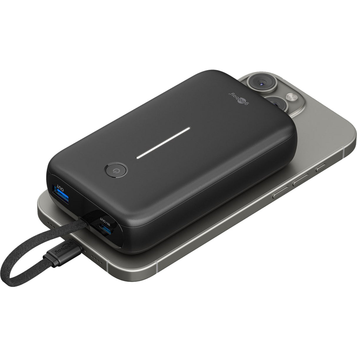 Goobay powerbank 20.000 mah - 30w (sort, USB-C PD)