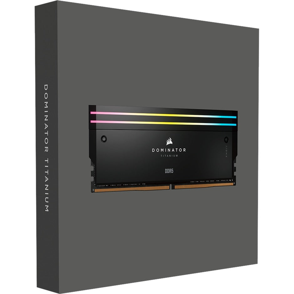 Corsair Dominator Titanium RGB 64 GB DDR5-6400 (2x 32 GB) RAM (sort, cmp64gx5m2b6400c32, xmp 3.0)