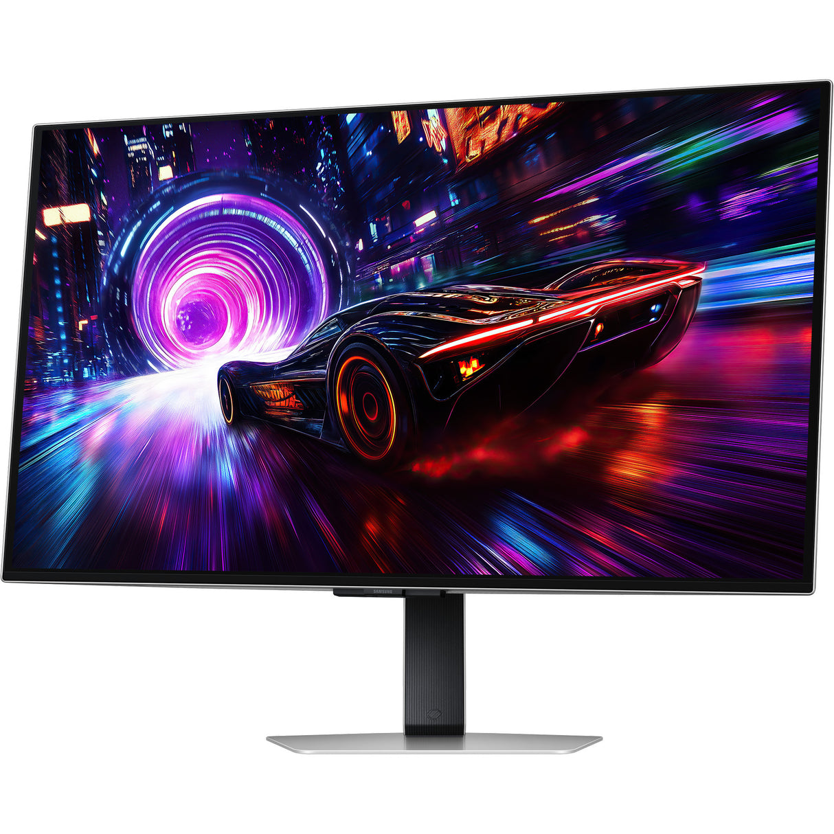 Samsung Odyssey OLED G8 G81SF 32 4K UHD-gamingskærm (sølv, 2x HDMI, DisplayPort, 2x USB-A, USB-B, 240 Hz)