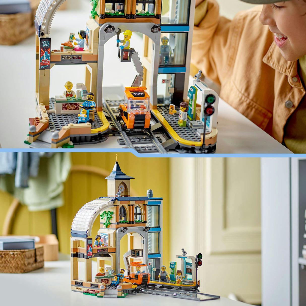 Lego ® city centralstation, byggelegetøjssæt - 60469