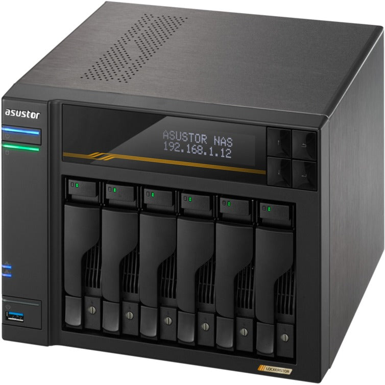 Asustor lockerstor 6 as6806t nas (sort)