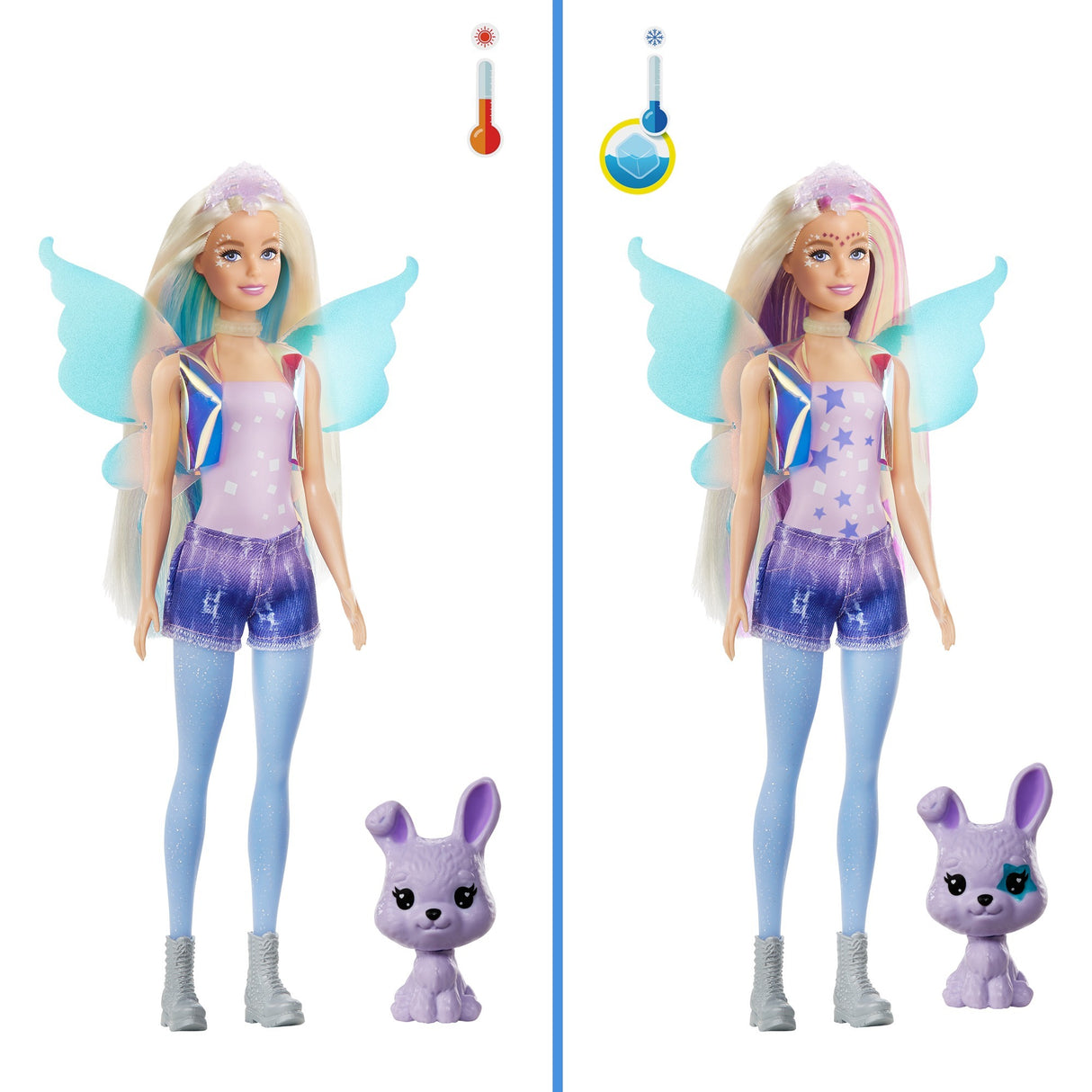 Barbie farve afsløre - fantasy mode fe dukke