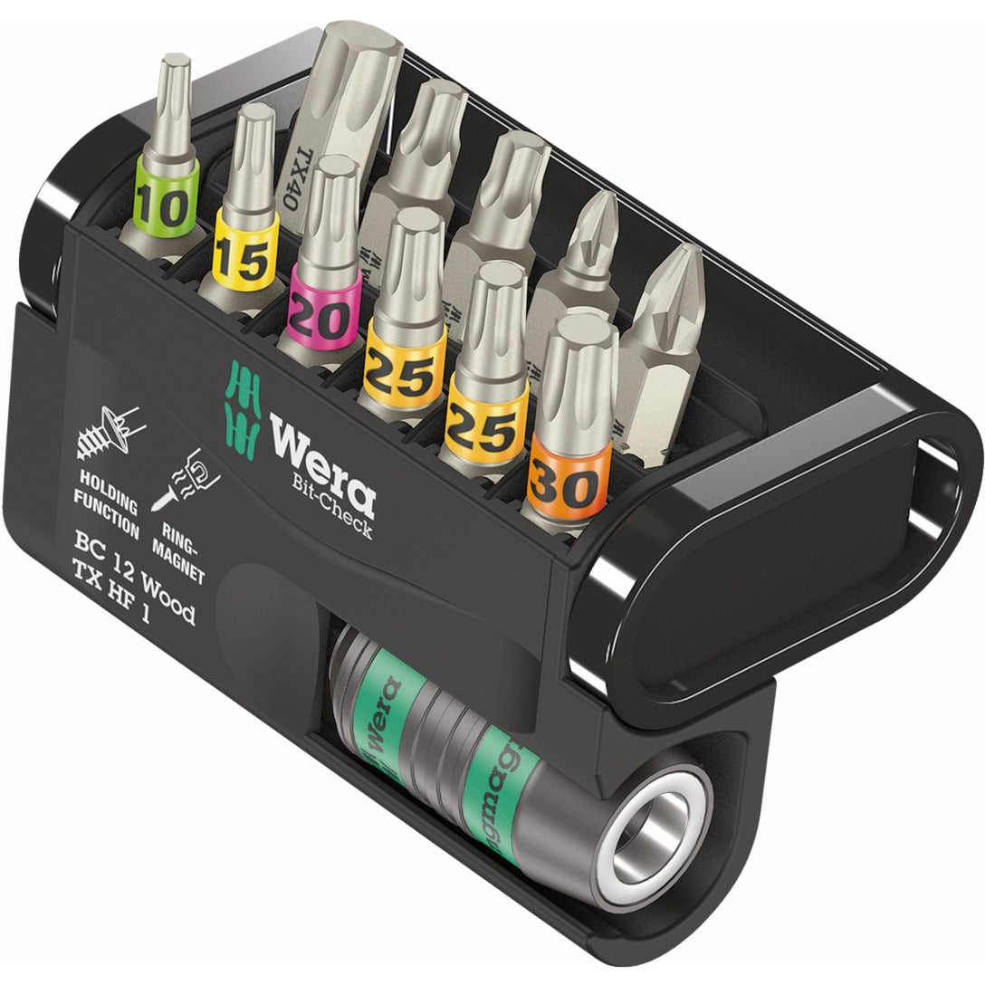 Wera bit-check 12 wood tx hf 1 bit set (12 pieces)