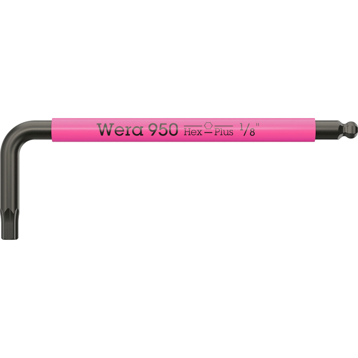 Wera 950 9 hex-plus flerfarvet imperial 3 L-nøglesæt, blacklaser (sort, 9-delt)