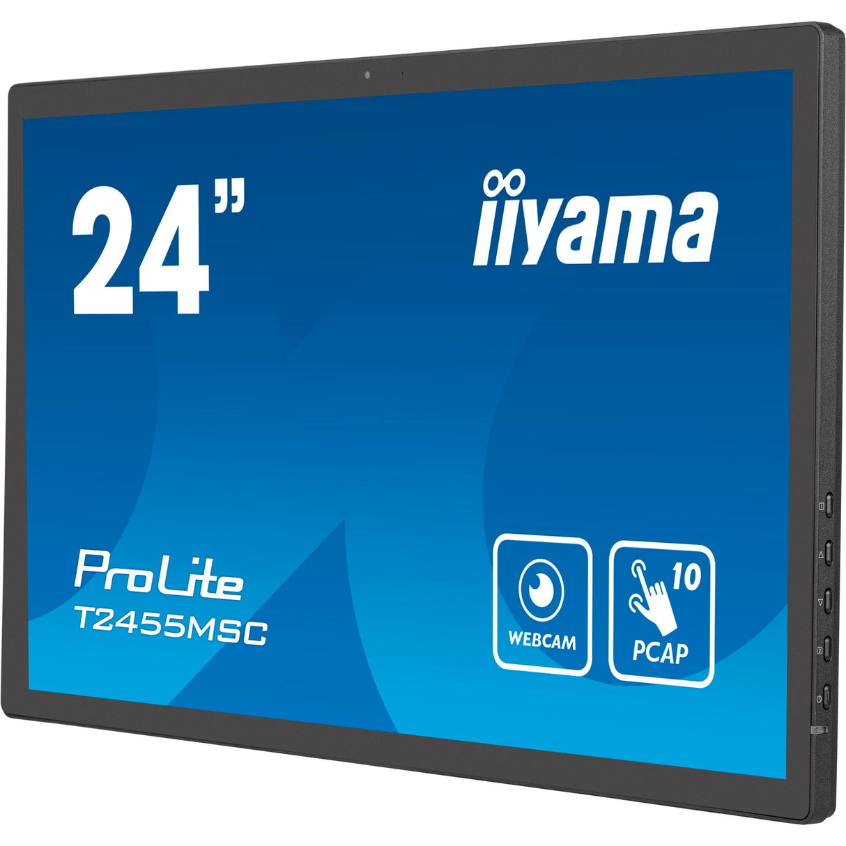 Iiyama Prolite T2455MSC-B1 24 touchscreen-skærm (sort (mat), HDMI, skærmport, 2x USB-A, USB-B)