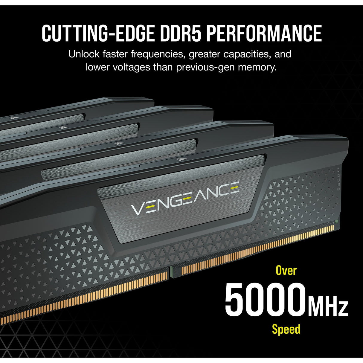 Corsair Vengeance 32 GB DDR5-6000 (2x 16 GB) RAM (sort, cmk32gx5m2b6000c30, xmp 3.0)