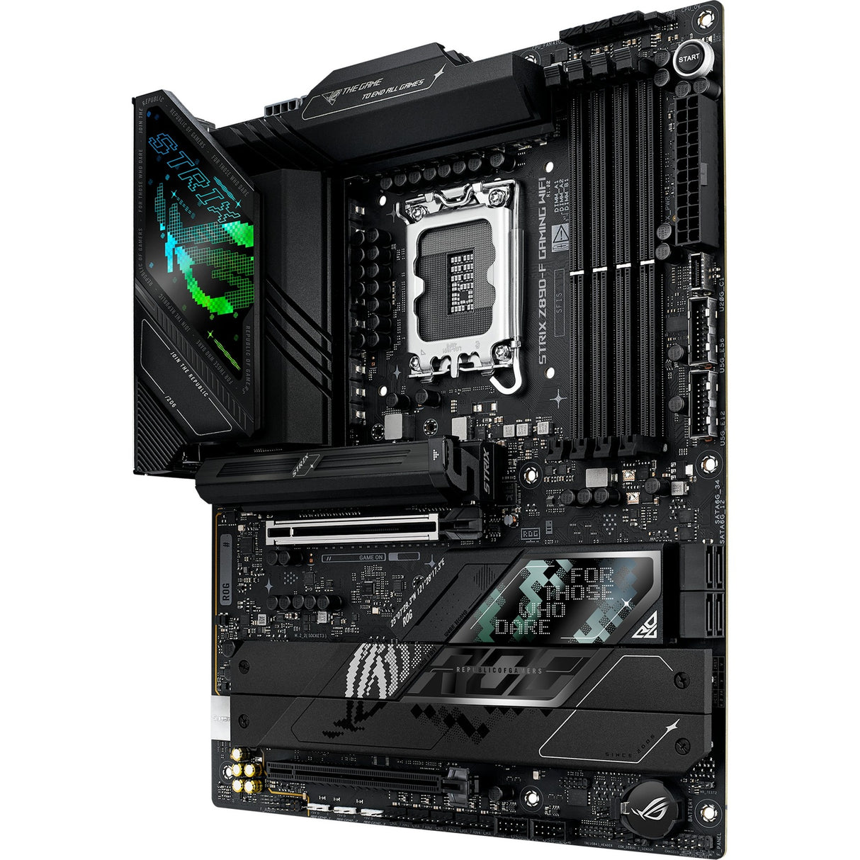 Asus ROG Strix Z890-F Gaming WiFi Socket 1851 bundkort (sort, RAID, 2,5 GB-LAN, Wi-Fi 7, BT, lyd, ATX)