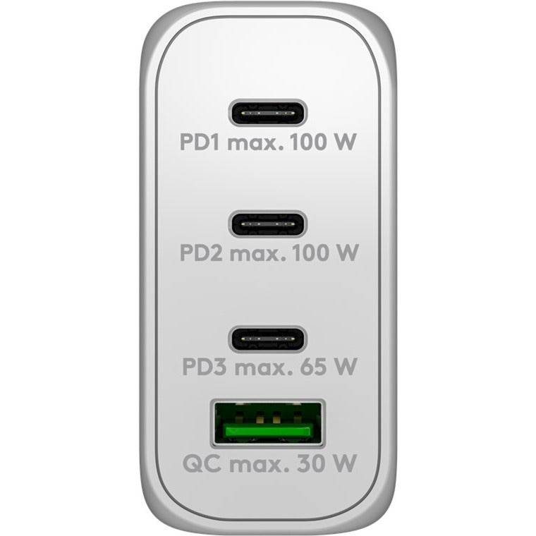 Goobay USB-C PD Multiport Hurtigoplader (100 W) (Hvid)
