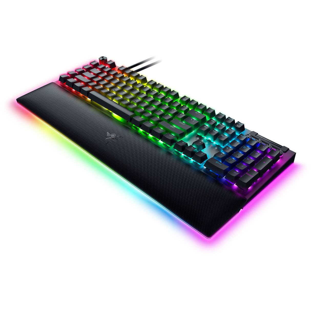 Razer blackwidow v4 pro, gaming tastatur (sort, us layout, grøn, rgb lysdioder, doubleshot abs)