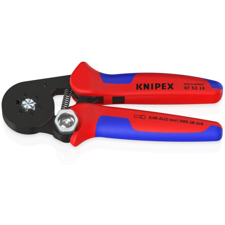 Knipex 975314 selvjusterende krympetang til hylstre med sideindgang - 180 mm