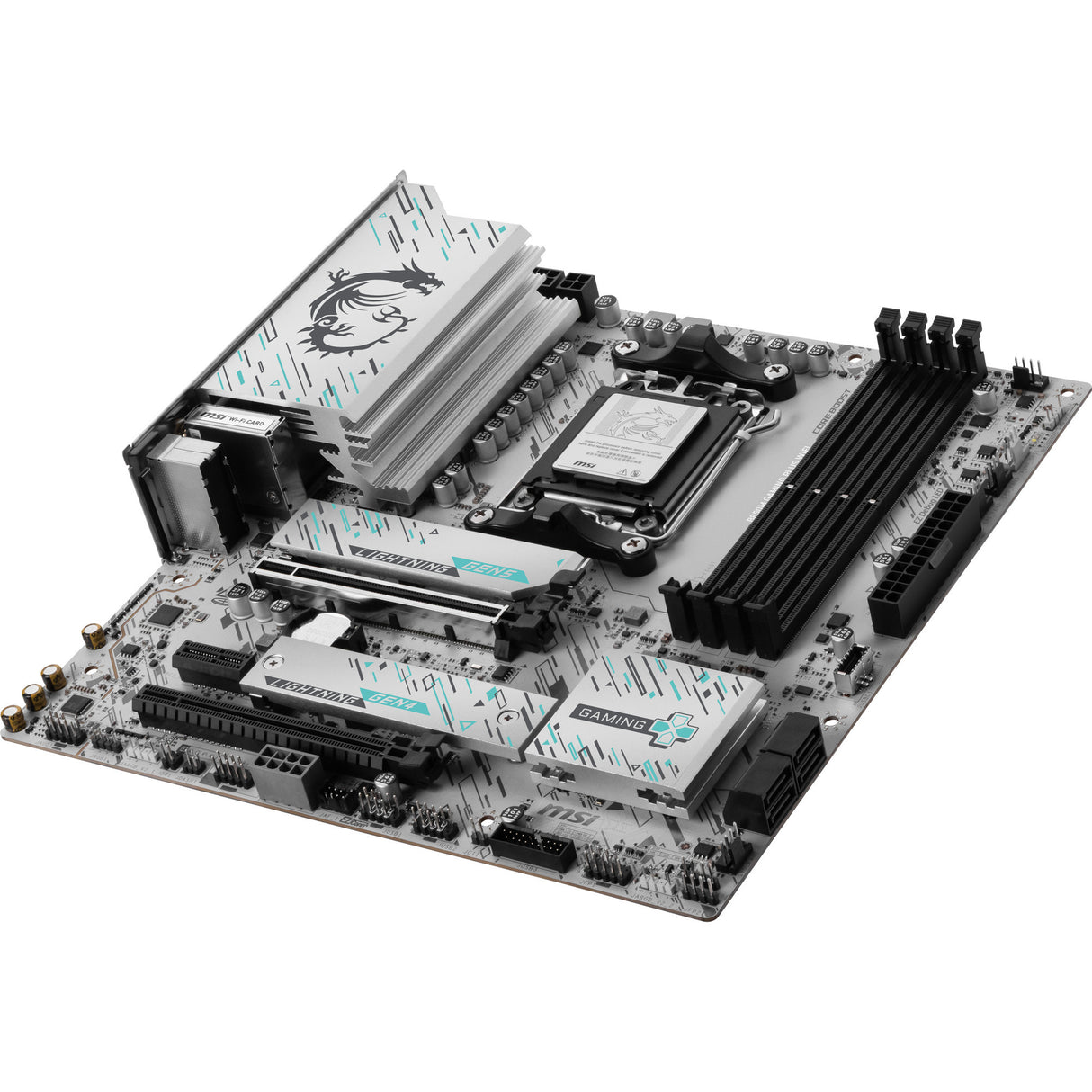 MSI B850M Gaming Plus WiFi Socket AM5 bundkort (RAID, 5GB-LAN, WiFi 7, BT, lyd, µATX)