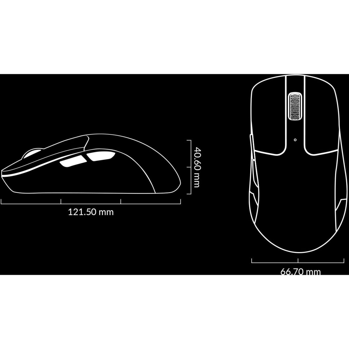 Keychron m2 trådløs gaming mus (sort)