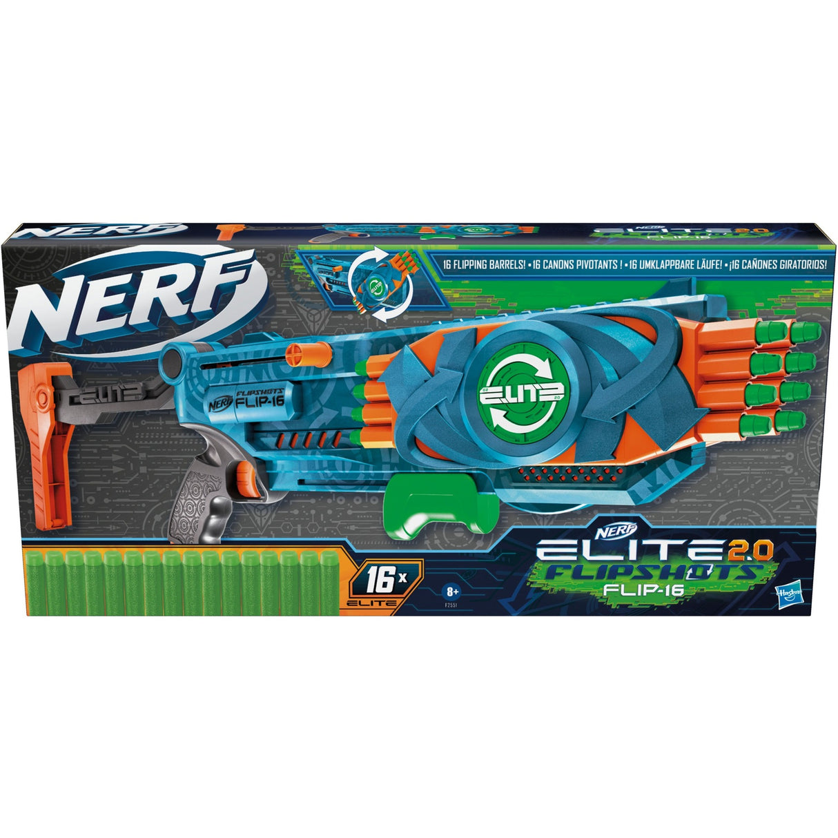 Hasbro Nerf Elite 2.0 Flip Shots Flip-16 Nerf Gun