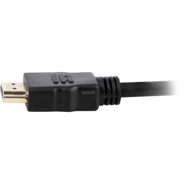 Sharkoon højhastigheds HDMI-kabel med Ethernet (sort, 15 meter, 4k, guldbelagt)