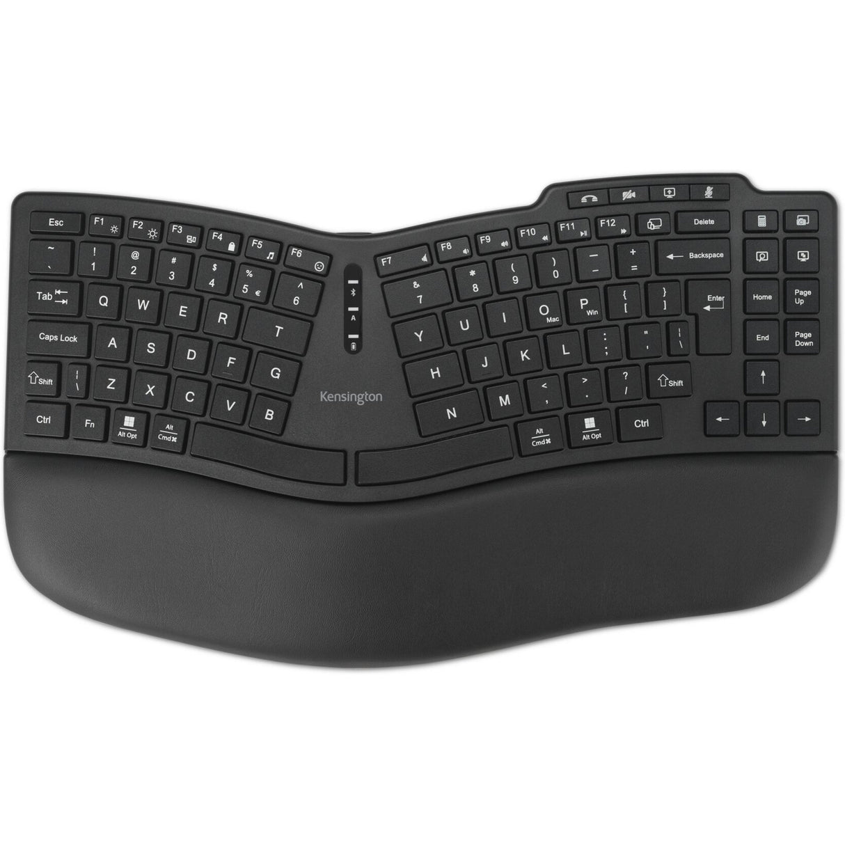 Kensington pro fit ergo kb675 eq tkl genopladeligt tastatur (sort, eu-layout (qwerty), membran, 80% (tkl), bluetooth, 2,4 ghz)