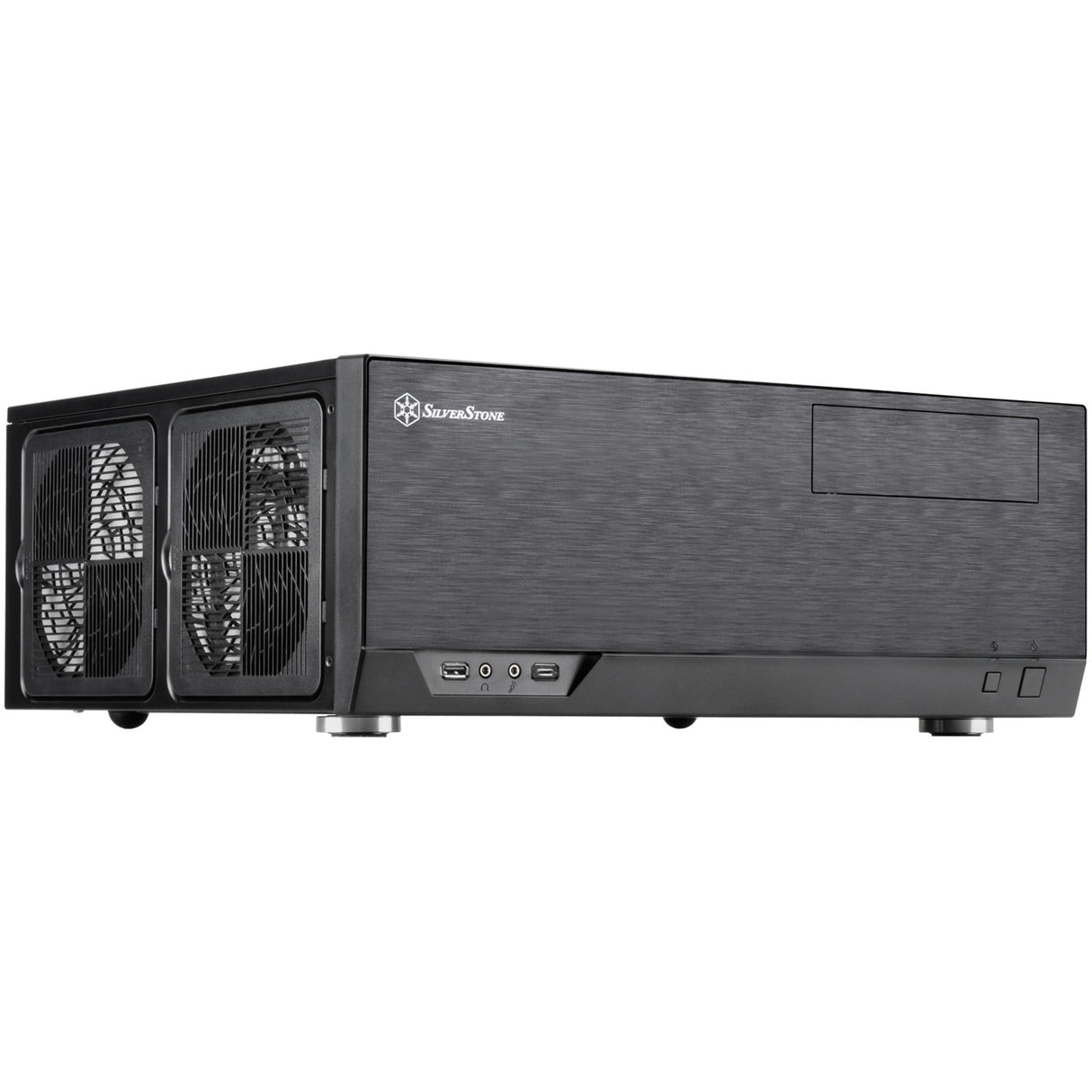 Silverstone SST-GD09B-C HTPC-hus (sort | 1x USB-A | 1x USB-C)