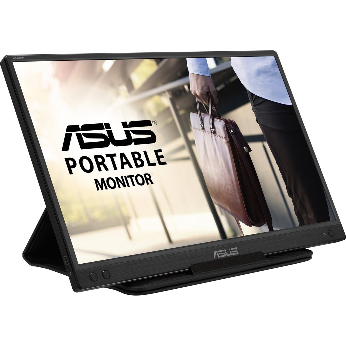 Asus zenscreen mb166c 16 skærm (sort, 1x USB-C)