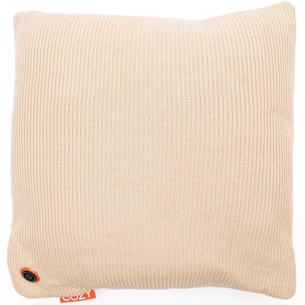 Hyggelig ustrikket 45 x 45 cm trådløs varmepude (lys beige, powerbank 5000 mah)