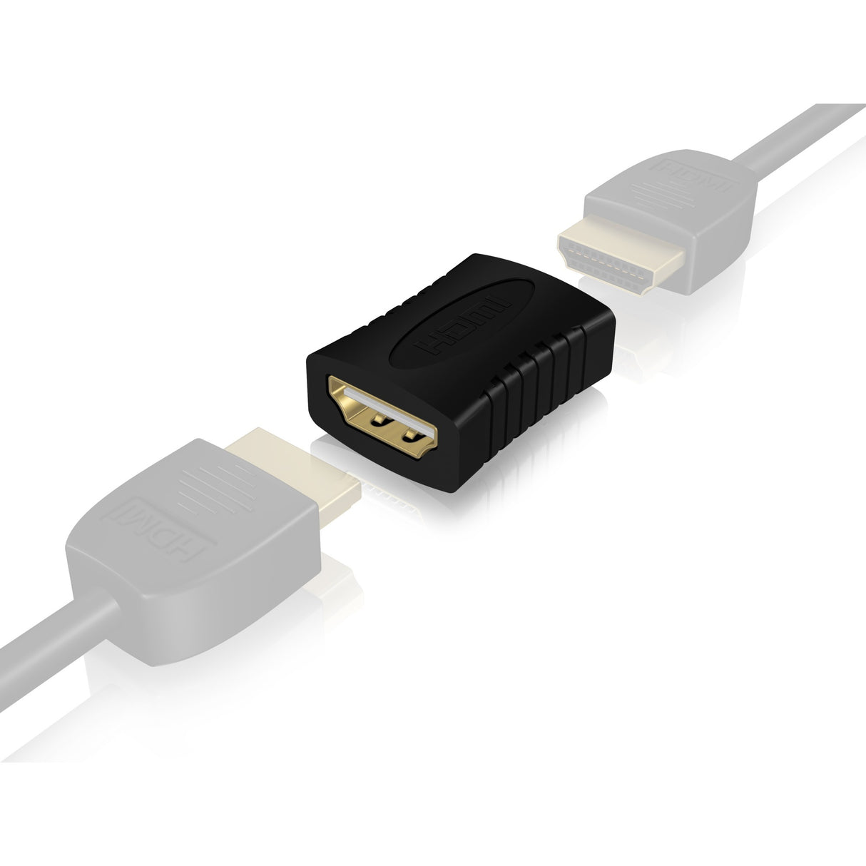 Icy box ib-cb005 konnektor hdmi til hdmi kobling (sort)