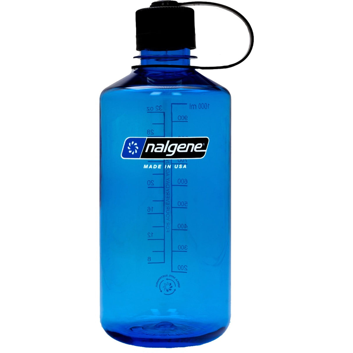 Nalgene drikkeflaske "smal mund sustain" 1 liter, 32 oz (gennemsigtig blå)