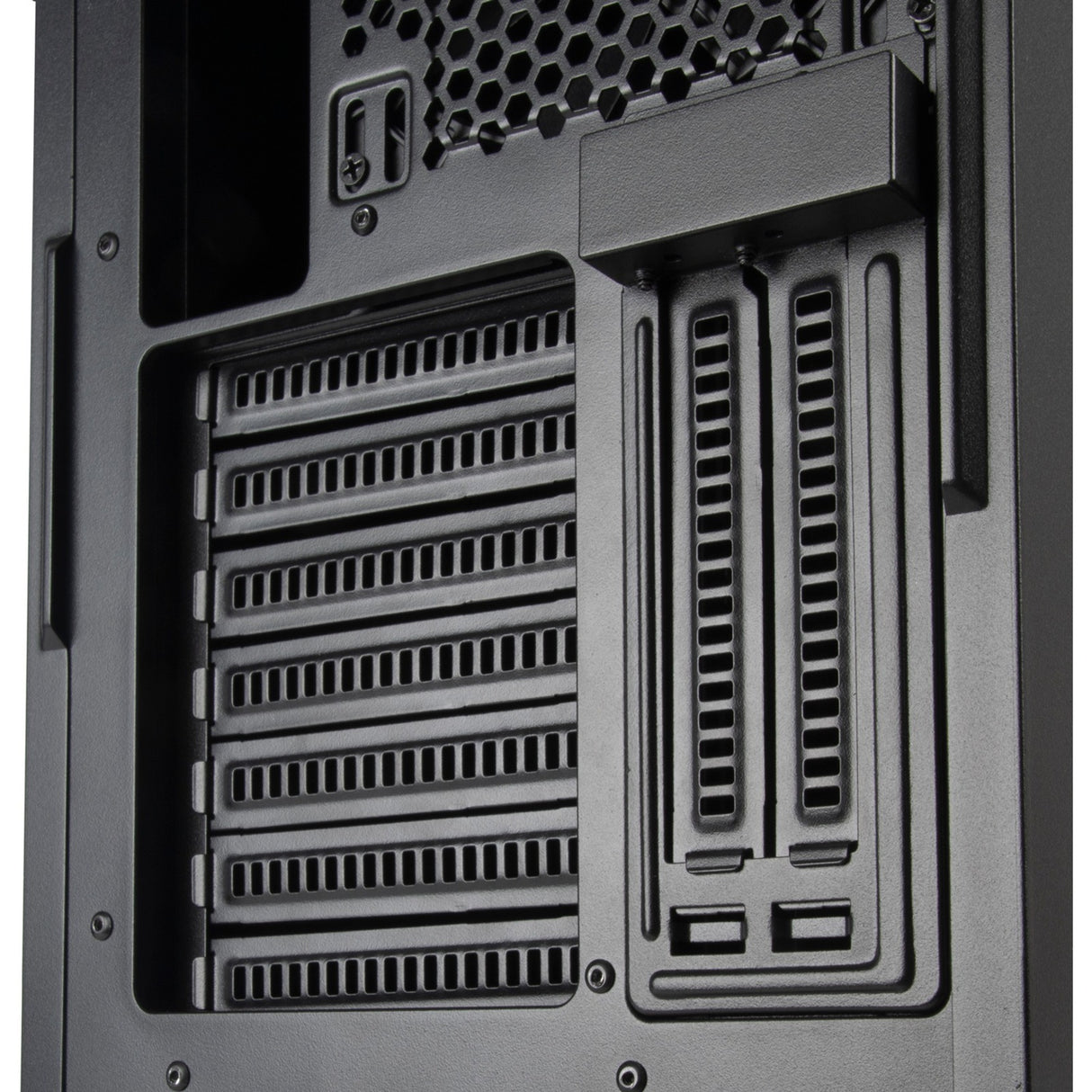 Silverstone sst-sed1-b midi tårnhus (sort | 2x USB-A | 1x USB-C)