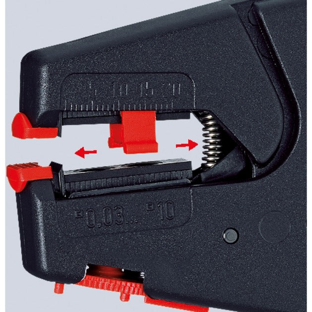 Knipex 12 40 200 afisoleringstang automatisk 003-10mm²