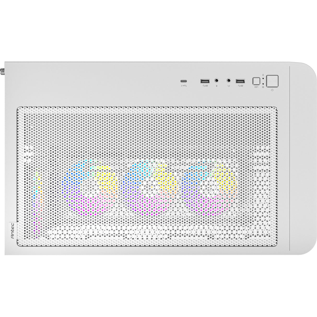 Antec c5 curve argb midi tårnhus (hvid | 2x USB-A | 1x USB-C | hærdet glas)