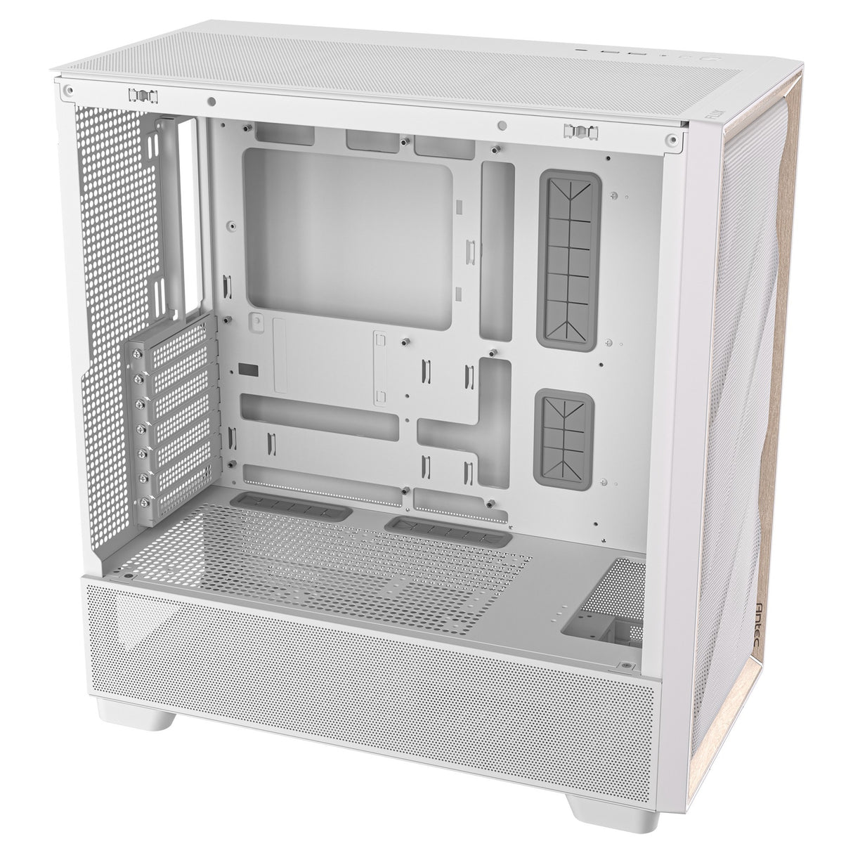 Antec flux midi tårnhus (hvid | 2x USB-A | 1x USB-C | hærdet glas)