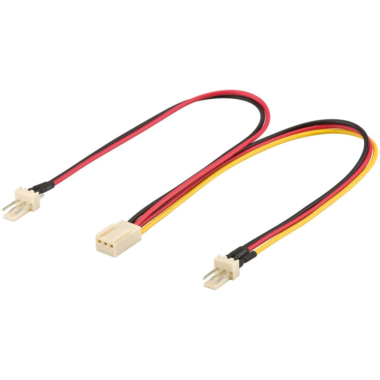 Goobay 3-benet y-kabel (sort rød, 0,22 meter)
