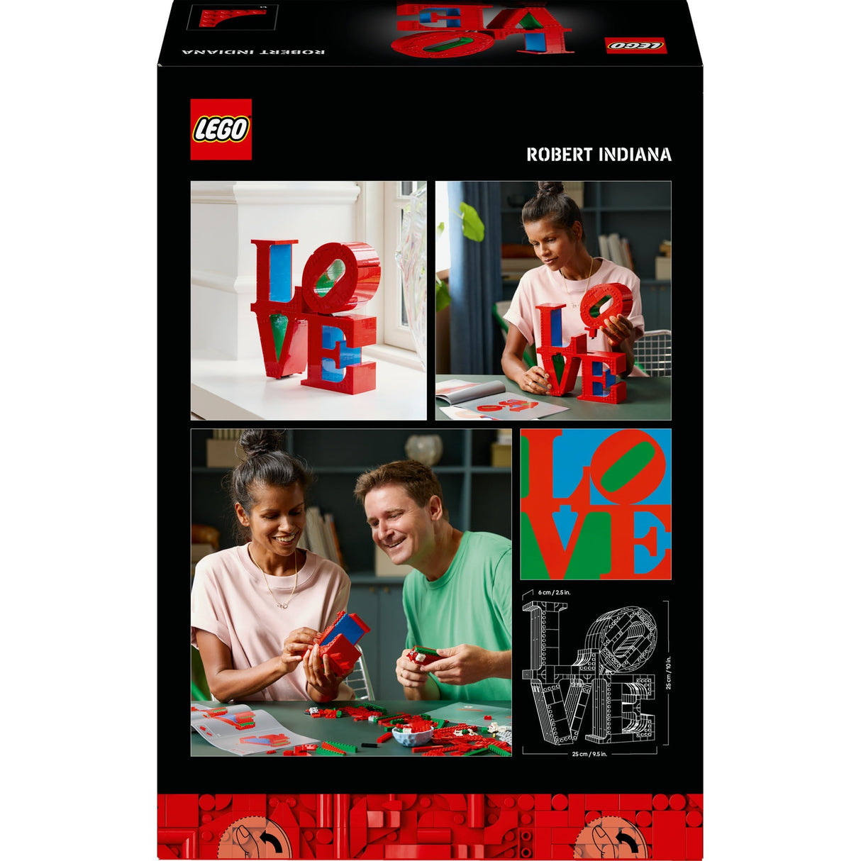 Lego art love boligtilbehør dekorationsbyggesæt til voksne, Valentinsgave - 31214