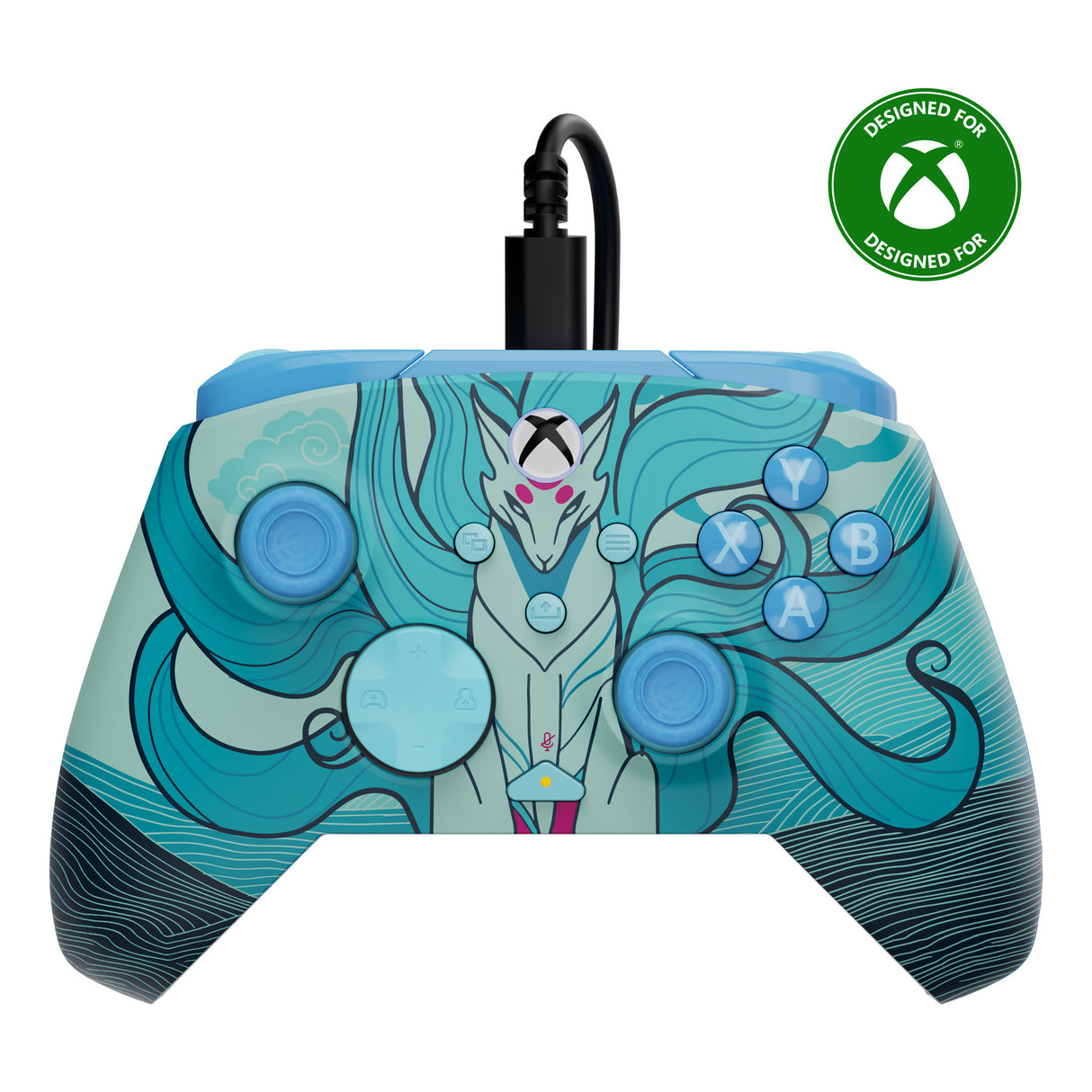 Turtle Beach Rematch Advanced Wired Controller (Blue Kitsune, Xbox Series X|S, Xbox One, PC)