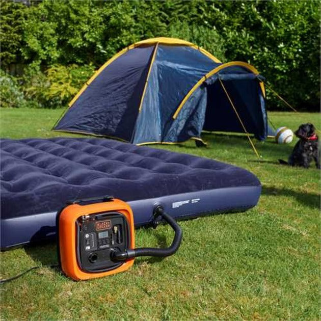Black+decker asi400 12v kompressor (orange sort, 160 psi 11 bar)