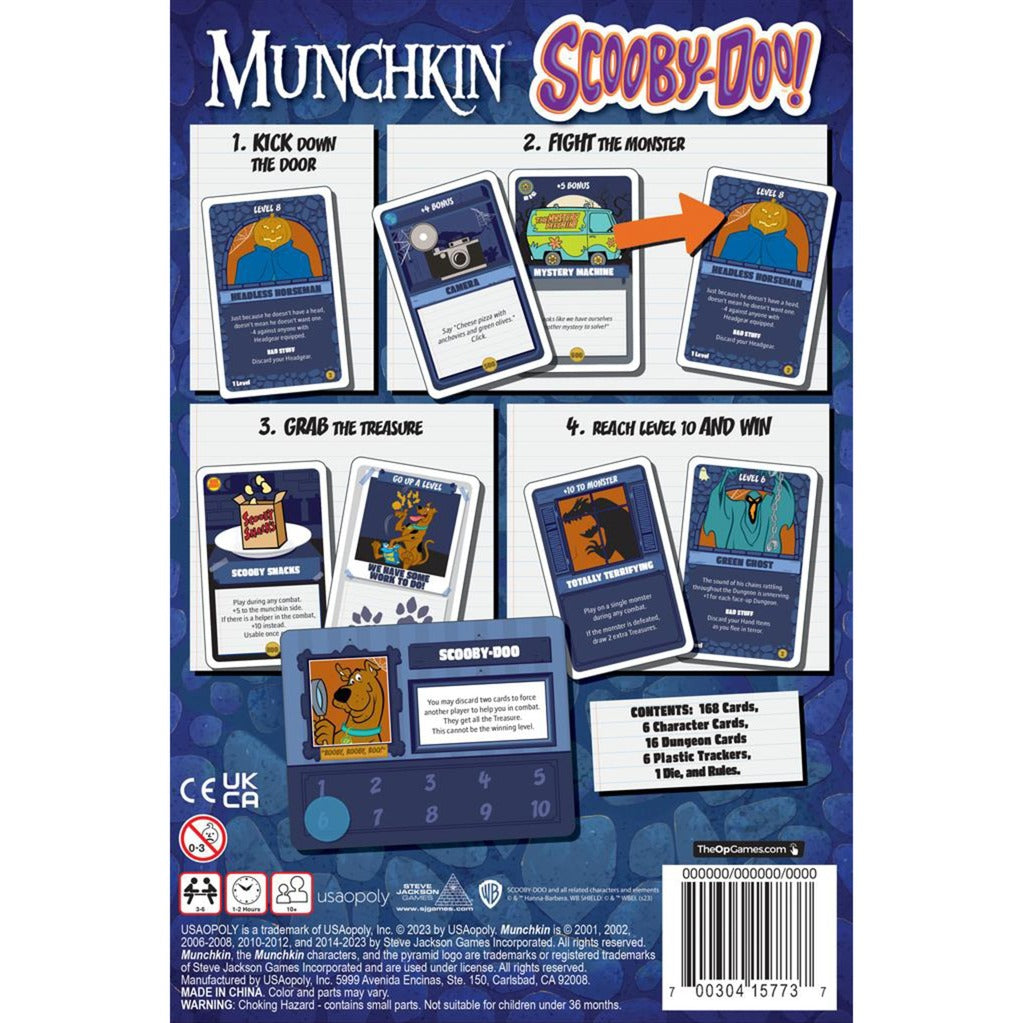 Europæisk spillernetværk munchkin: Scooby-doo kortspil (engelsk, 3 - 6 spillere, 60 minutter, fra 10 år)