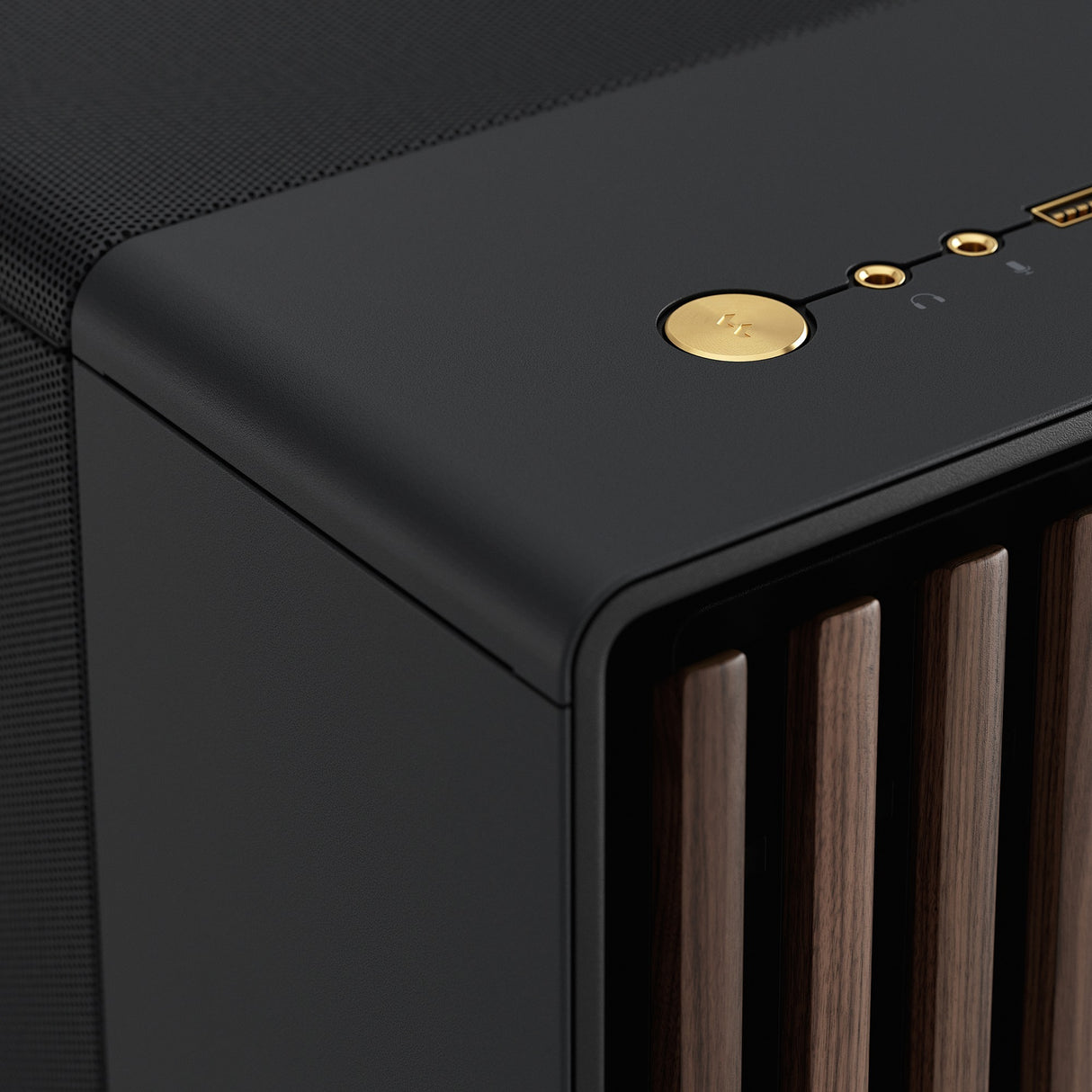 Fractal design nord xl midi tårnhus (sort træfarve | 2x USB-A | 1x USB-C)