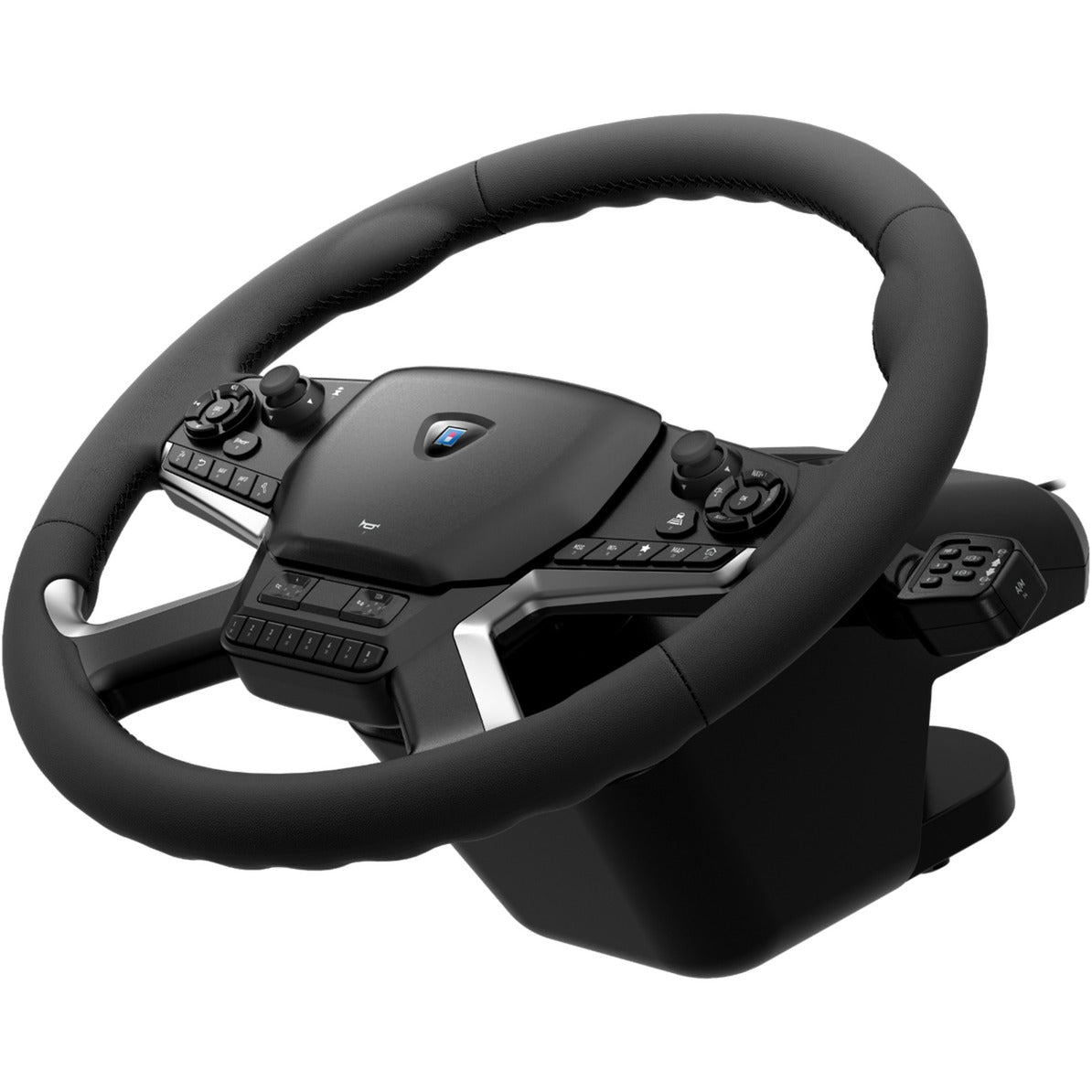 Hori force feedback lastbil kontrolsystem simulator sæt (sort sølv)