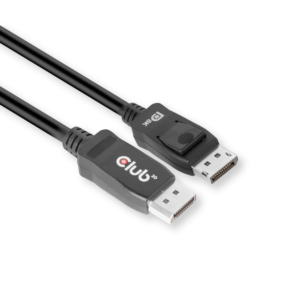 Club 3D Displayport 1.4 Vesa certificeret kabel han-han (sort, 2 meter, 8k 60hz, 32,4gbps)
