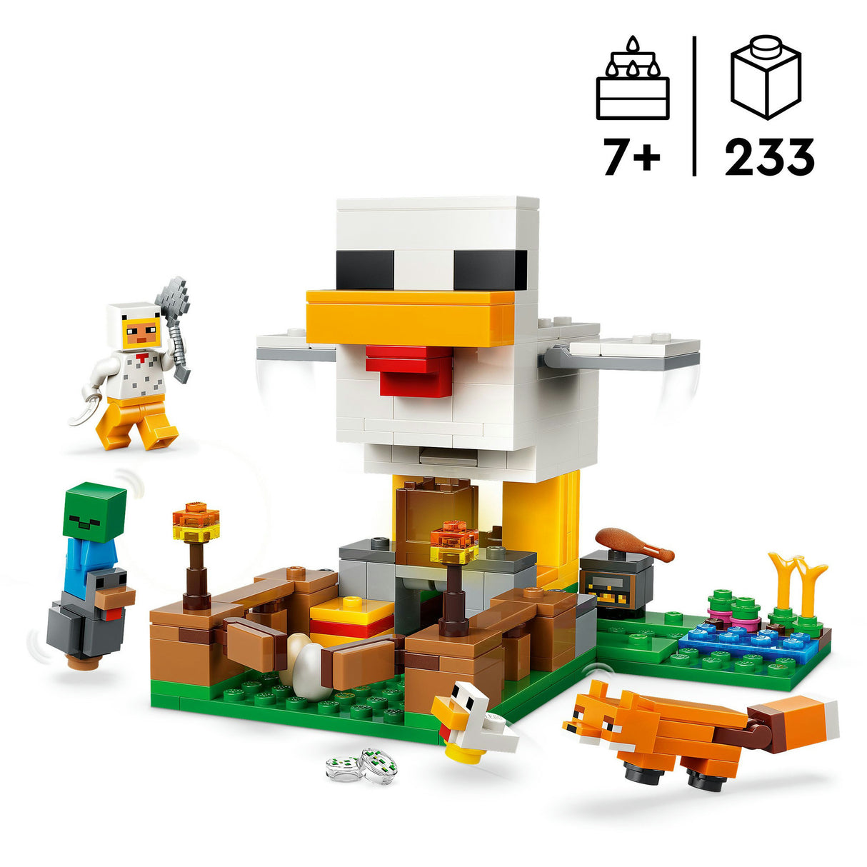 Lego minecraft kyllingegårdsdyr legetøj til børn - 21585