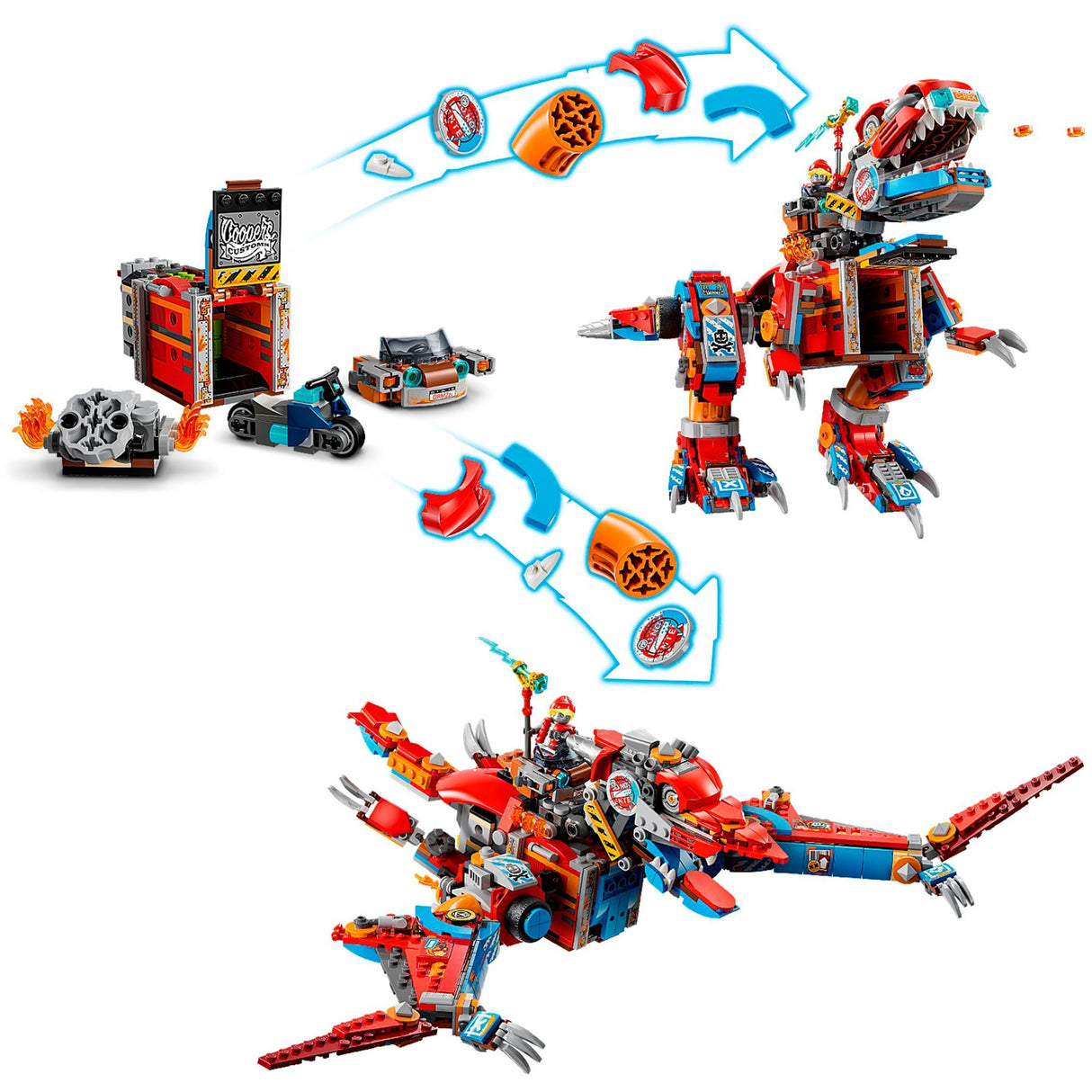 Lego dreamzzz - coopers robot dinosaur c. rex byggelegetøj (71484)
