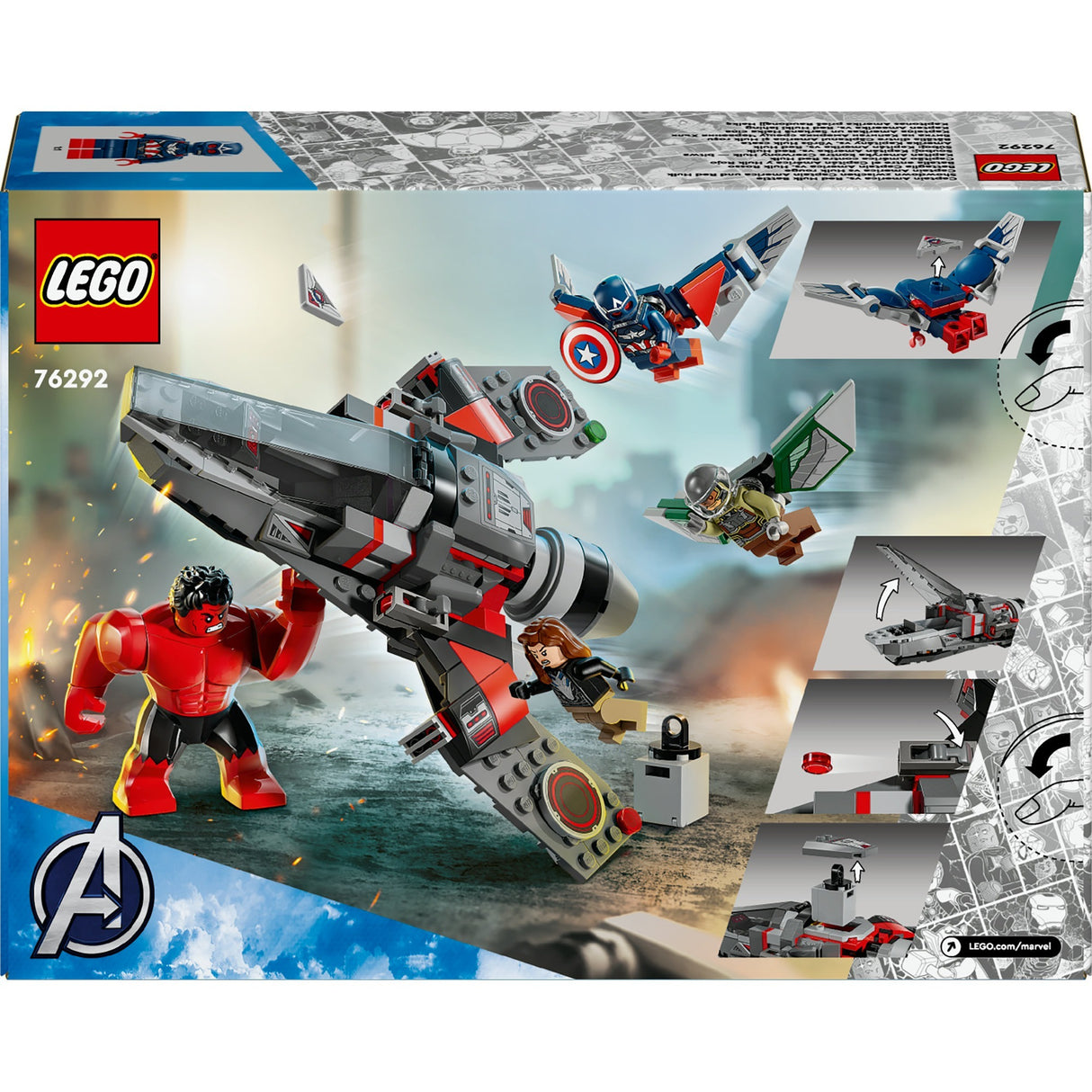 Lego marvel - captain america vs. Red Hulk Duel Construction Toy (76292)