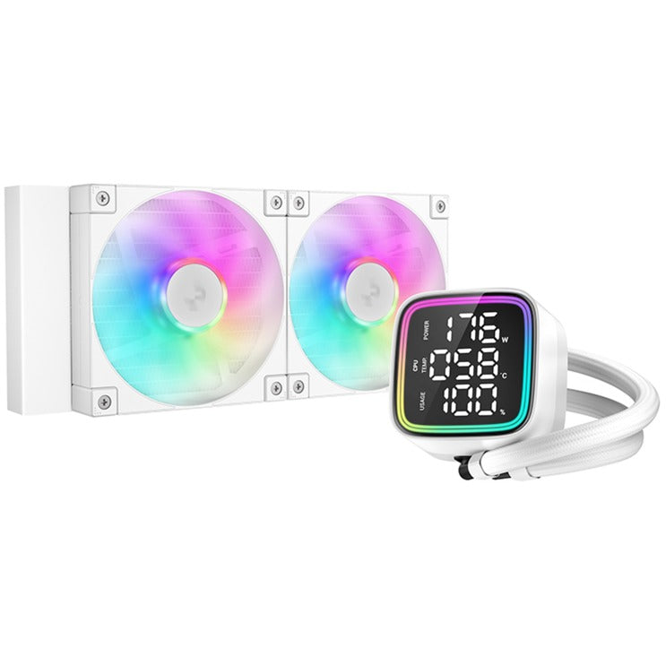 Deepcool LD240 vandkøling (hvid, 4-benet PWM blæserstik)