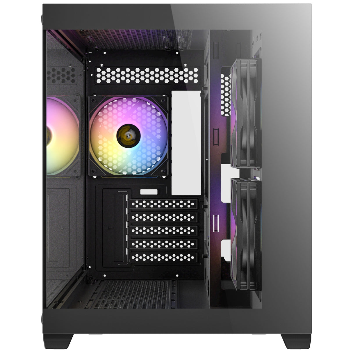 Antec cx600m argb mini tårnhus (sort | 3x usb-a | hærdet glas)
