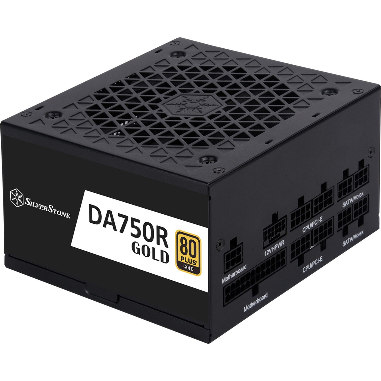 Silverstone da750r-gm guld, modulær 750 watt strømforsyning (sort, 4x pcie)
