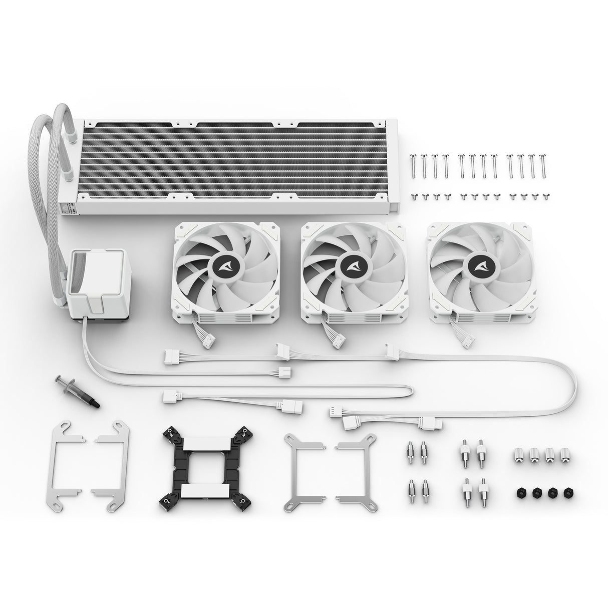 Sharkoon s60 argb vandkøling (hvid, 4-benet pwm)